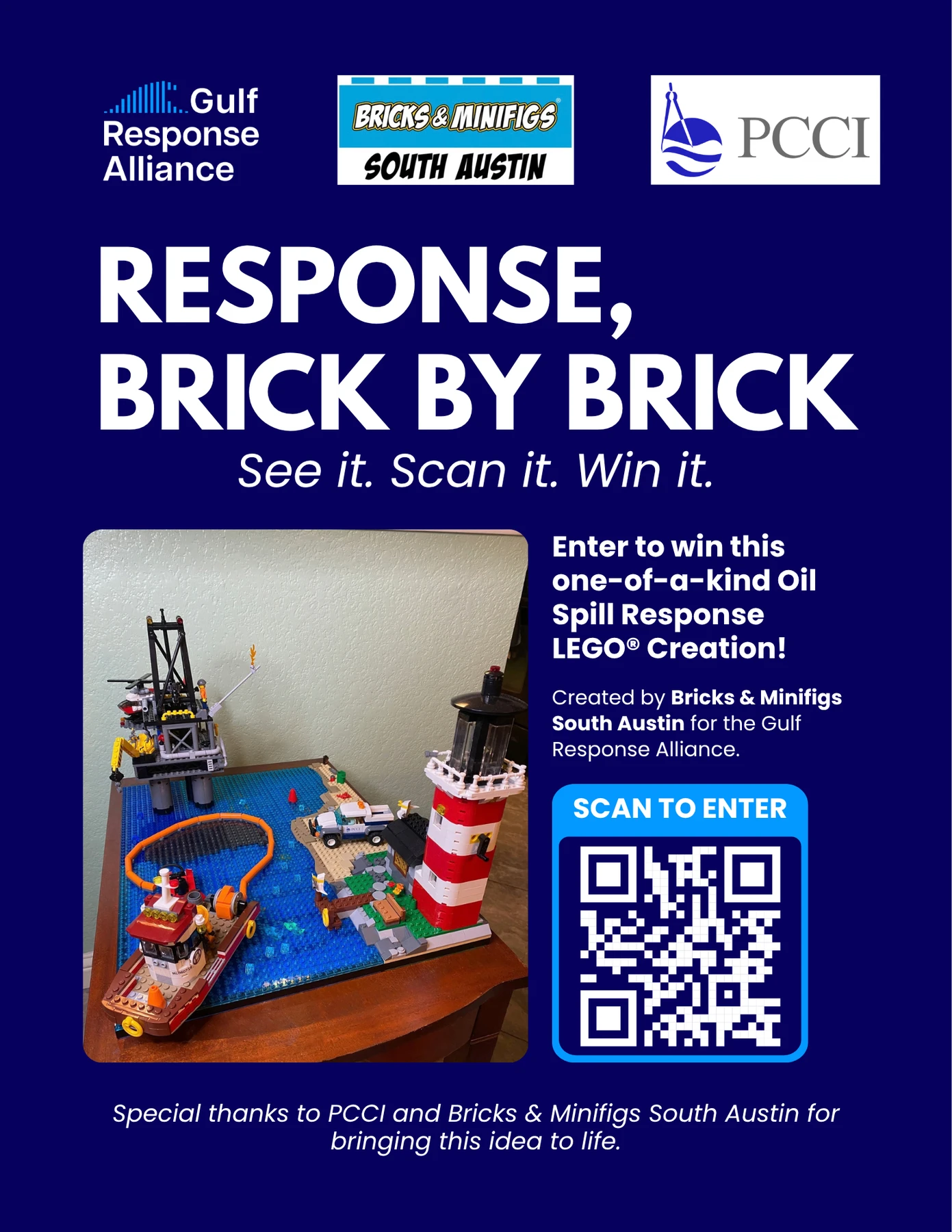 Response Brick by Brick Giveaway Poster